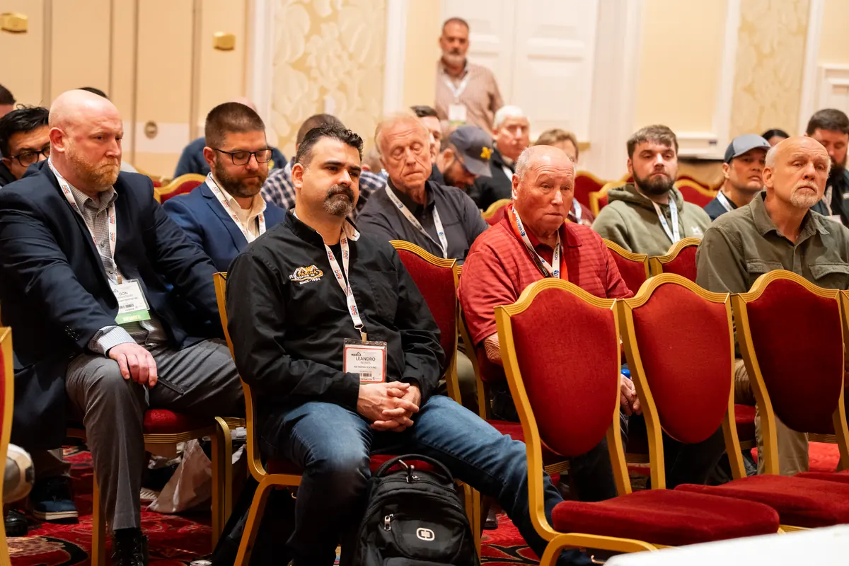 Attendees at a NERCA education session at Encore Boston Harbor